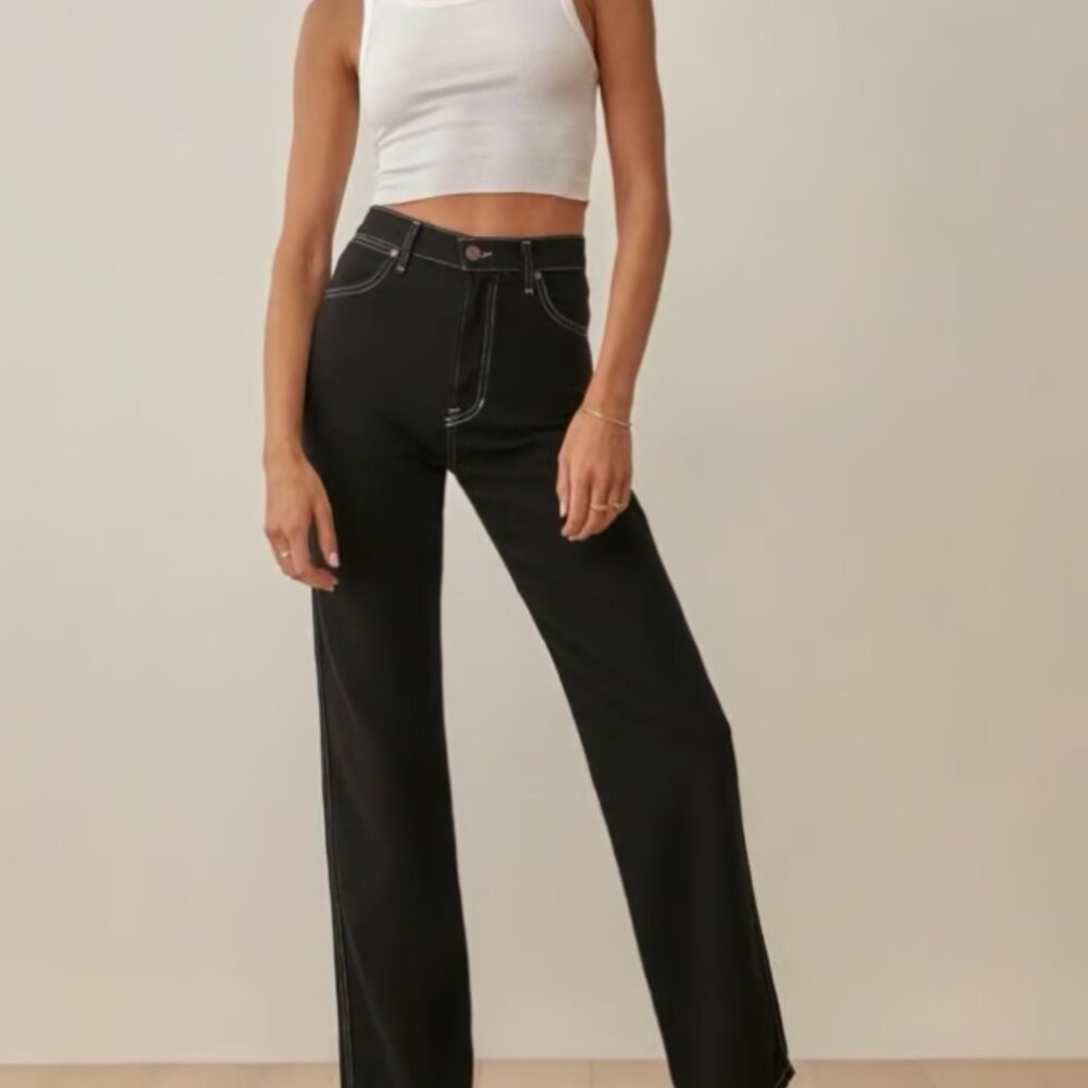 NWOT PERFECT CONDITION REFORMATION Cowboy High Rise Straight Jeans